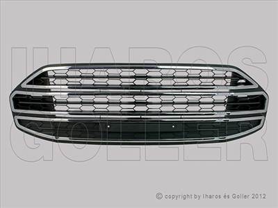 Ford EcoSport 2012-2017 - Rács a lökhárítóba közép, króm díszlécekkel