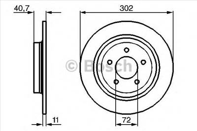 BOSCH 0 986 479 C69 - féktárcsa MAZDA