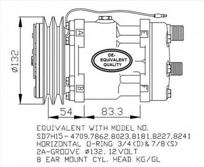 NRF 32131 - klíma kompresszor DEUTZ-FAHR