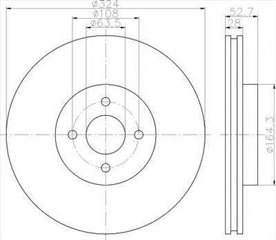 TEXTAR 92146400 - féktárcsa FORD