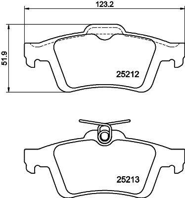 Fékbetét készlet MINTEX MDB3150 for FORD, VOLVO, FORD ASIA &amp; OCEANIA, MAZDA, …