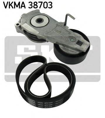 SKF VKMA 38703 - hosszbordás szíj készlet MINI