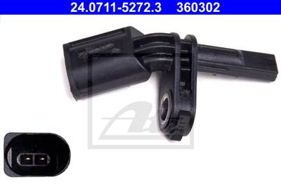 ATE 24.0711-5272.3 - kerékfordulatszám érzékelő AUDI PORSCHE SEAT SKODA VW