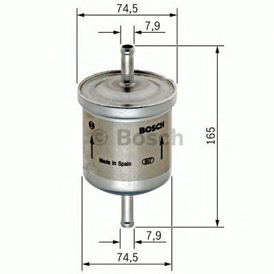 BOSCH 0 450 905 927 - Üzemanyagszűrő FORD FORD (CHANGAN)