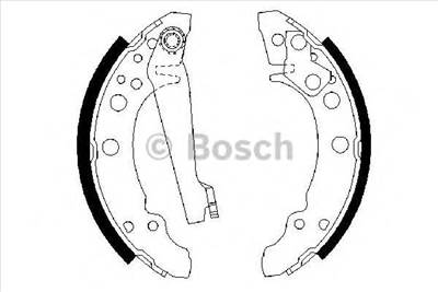 BOSCH 0 986 487 002 - fékpofakészlet AUDI SEAT VW VW (SVW)