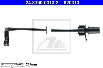ATE 24.8190-0313.2 - fékbetét kopásjelző AUDI PORSCHE
