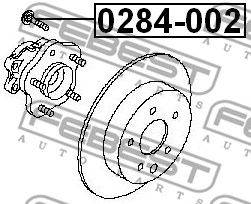FEBEST 0284-002 - kerékcsavar INFINITI INFINITI (Dongfeng) NISSAN NISSAN (DFAC) NISSAN (DONGFENG)