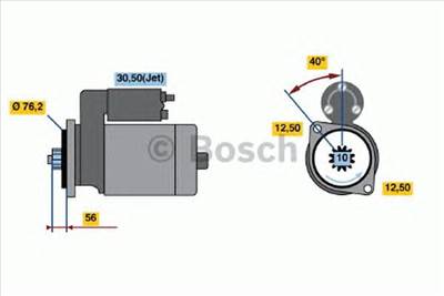 BOSCH 0 986 018 500 - önindító SEAT SKODA VW