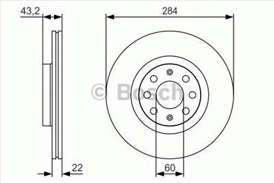 BOSCH 0 986 479 S91 - féktárcsa FIAT OPEL VAUXHALL