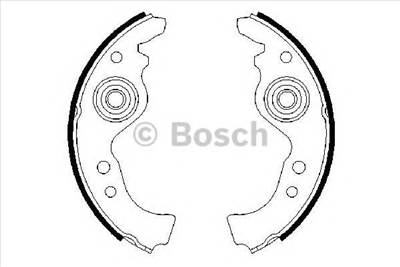 BOSCH 0 986 487 030 - fékpofakészlet ABARTH AUTOBIANCHI FIAT INNOCENTI LANCIA SEAT YUGO ZASTAVA