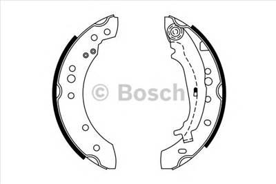 BOSCH 0 986 487 746 - fékpofakészlet MITSUBISHI SMART