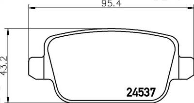 Fékbetét készlet MINTEX MDB2887 for FORD, LAND ROVER, VOLVO, PROTON