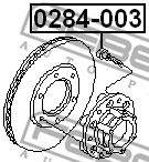 FEBEST 0284-003 - kerékcsavar NISSAN