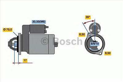 BOSCH 0 986 018 570 - önindító MERCEDES-BENZ