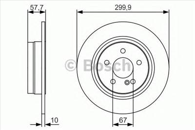 BOSCH 0 986 479 S92 - féktárcsa MERCEDES-BENZ