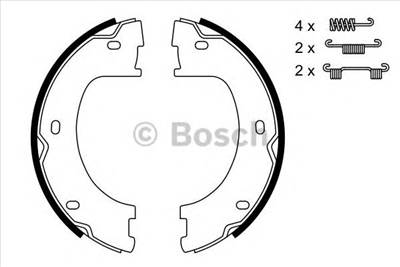 BOSCH 0 986 487 751 - kézifék fékpofakészlet MERCEDES-BENZ VW