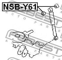FEBEST NSB-Y61 - Távtartó cső, lengéscsillapító NISSAN