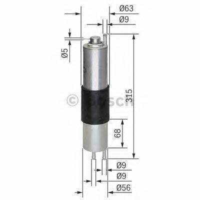 BOSCH 0 450 905 952 - Üzemanyagszűrő BMW BMW (BRILLIANCE)