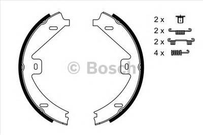 BOSCH 0 986 487 752 - kézifék fékpofakészlet MERCEDES-BENZ