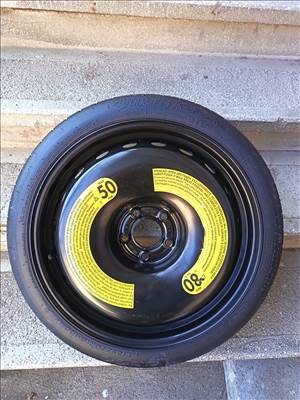  Audi mankókerék 5x112 lyukosztású 19" újszerű lemezfelni, rajta 125/70 újszerű gumi 