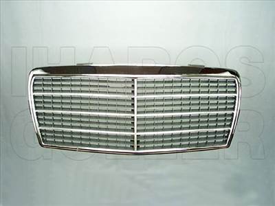 Mercedes E 1985-1995 W124 - Hűtődíszrács kpl. díszlécekkel (93.6-tól)