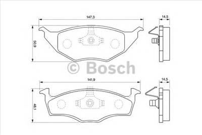 BOSCH 0 986 424 502 - fékbetét VW