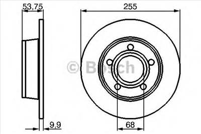 BOSCH 0 986 478 704 - féktárcsa AUDI