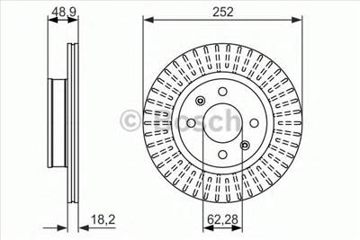 BOSCH 0 986 479 770 - féktárcsa HYUNDAI KIA