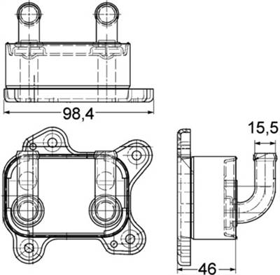 MAHLE CLC 168 000P - Olajhűtő, motorolaj OPEL VAUXHALL