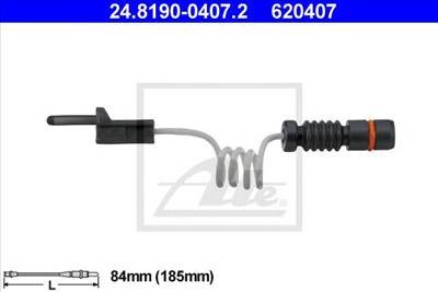 ATE 24.8190-0407.2 - fékbetét kopásjelző MERCEDES-BENZ VW