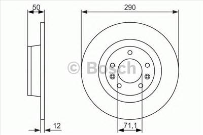 BOSCH 0 986 479 311 - féktárcsa PEUGEOT