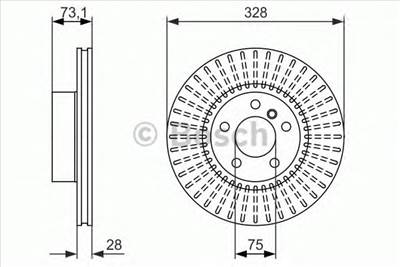 BOSCH 0 986 479 771 - féktárcsa BMW
