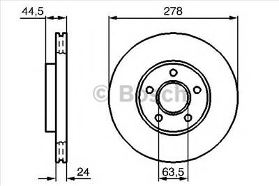 BOSCH 0 986 479 B66 - féktárcsa FORD