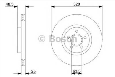 BOSCH 0 986 479 C75 - féktárcsa FORD FORD AUSTRALIA VOLVO VOLVO (CHANGAN)