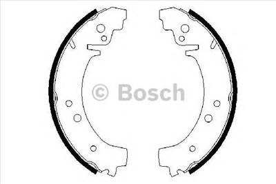 BOSCH 0 986 487 217 - fékpofakészlet CHEVROLET LADA