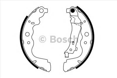 BOSCH 0 986 487 754 - fékpofakészlet DACIA LADA MERCEDES-BENZ RENAULT