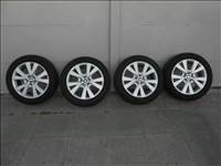  5x100 lyukosztású 17" újszerű (gyári felni) alufelni, rajta 205/55 használt Hankook nyári 