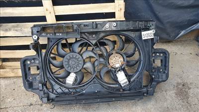 512932 Audi A6, 2008, 2.7 Tdi, Homlokfal, Ventilátorokkal. 4F0805594H.