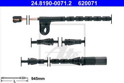 ATE 24.8190-0071.2 - fékbetét kopásjelző BMW