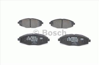 BOSCH 0 986 424 512 - fékbetét CHEVROLET CHEVROLET (SGMW) DAEWOO ZAZ
