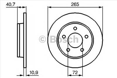 BOSCH 0 986 479 C77 - féktárcsa MAZDA MAZDA (CHANGAN)