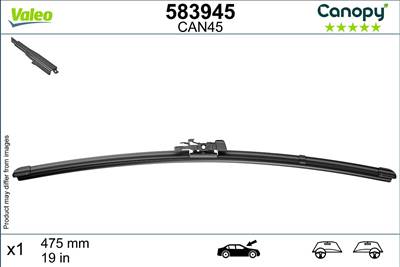 BMW 4 2020- G22/23/26 - Ablaktörlő lapát 1db (CAN45) 475 Vez./ut. o