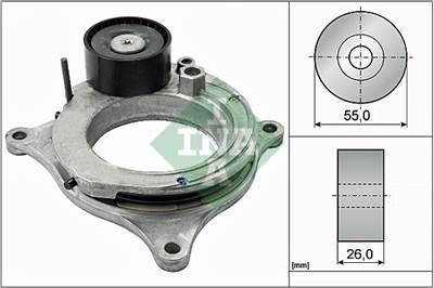 INA 534 0598 10 - hosszbordás szíj feszítőkar BMW BMW (BRILLIANCE)