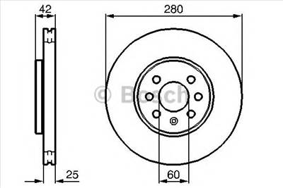 BOSCH 0 986 479 B68 - féktárcsa HOLDEN OPEL VAUXHALL