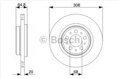 BOSCH 0 986 479 C78 - féktárcsa VOLVO