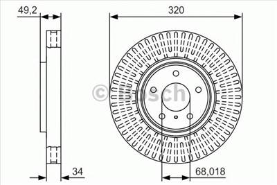 BOSCH 0 986 479 T32 - féktárcsa INFINITI