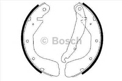 BOSCH 0 986 487 263 - fékpofakészlet CHEVROLET HOLDEN OPEL VAUXHALL
