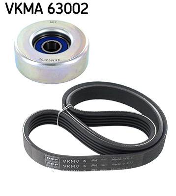 SKF VKMA 63002 - hosszbordás szíj készlet HONDA