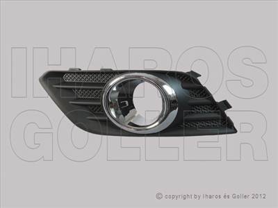 Opel Mokka 2012-2019 - Rács a lökh.ba bal fekete ködl. króm kerettel