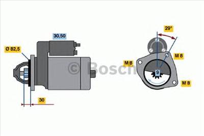 BOSCH 0 986 018 950 - önindító IVECO MITSUBISHI UAZ
